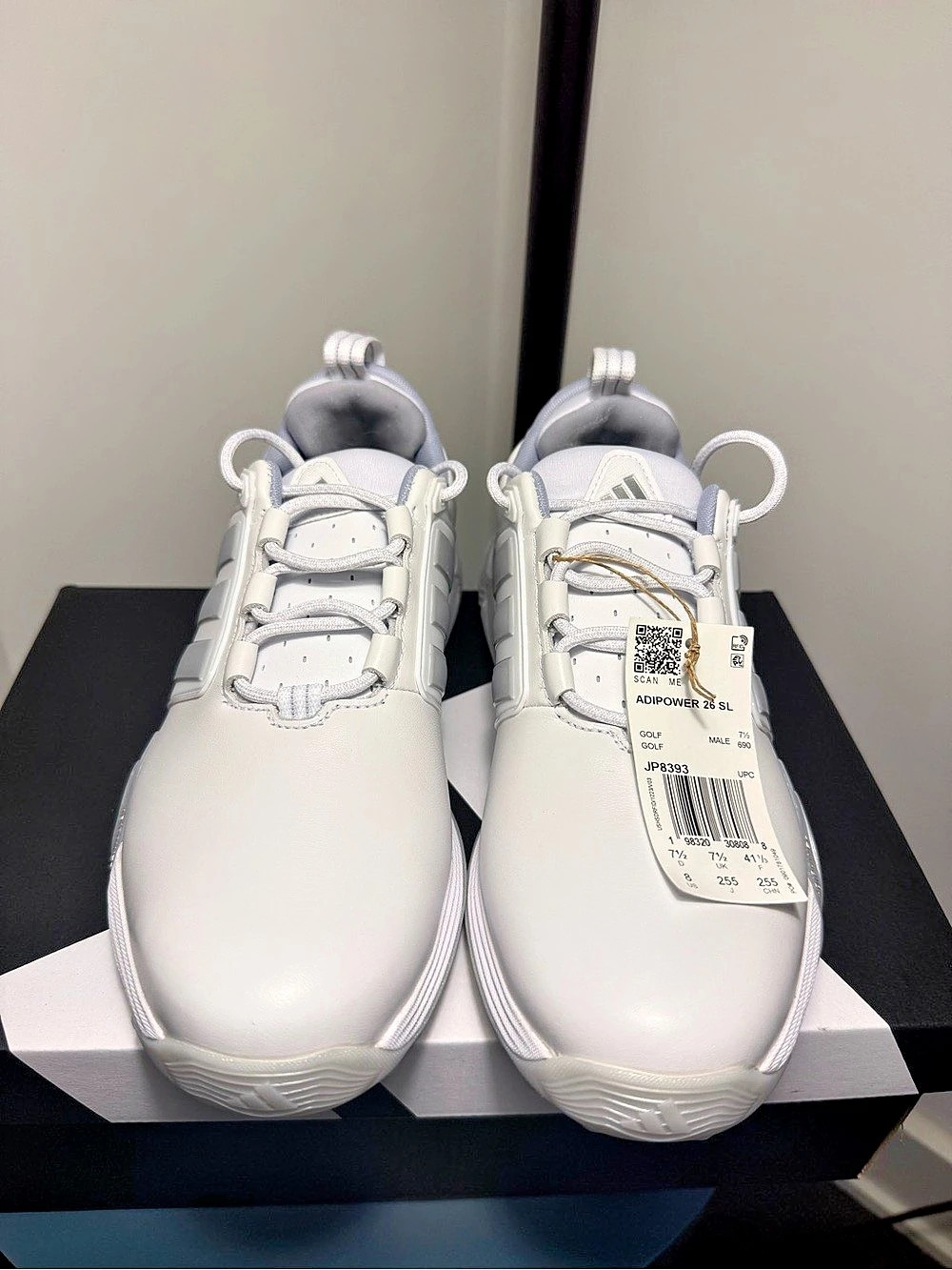 adidas Adipower 26 SL Golf Shoes Men's White & Gray US 8
